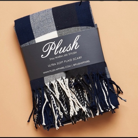 Accessories - plush-apparel ULTRA SOFT FLEECE PLAID SCARF